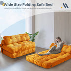 MAXYOYO Folding Sofa Bed Convertible Sleeper Chair with Pillow