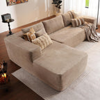 ovios Cloud Sectional Couch with L Shape Chaise Modern Modular Sofa