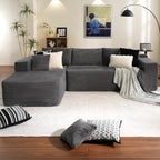 ovios Cloud Sectional Couch with L Shape Chaise Modern Modular Sofa