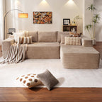 ovios Cloud Sectional Couch with L Shape Chaise Modern Modular Sofa