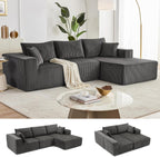 Weture 108" Modular Sectional Sofa Deep Seat Cloud L-Shape Couch with Chaise