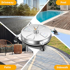 LidoDola 14 Inch Pressure Washer Surface Cleaner with Wheels for Concrete Patio Deck