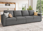 HONBAY Modular Sectional Sleeper Sofa L Shaped Couch with Pull Out Bed