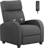 Homall Modern Recliner Chair PU Leather Padded Seat Single Sofa
