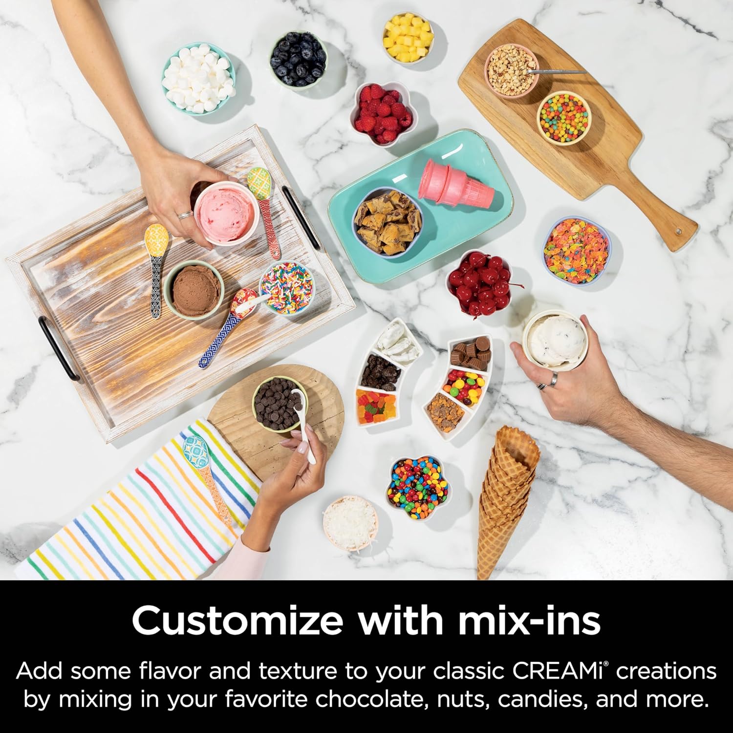 Ninja Swirl Ice Cream and Soft Serve Maker 13 in 1 Machine for Sorbet Milkshake Yogurt