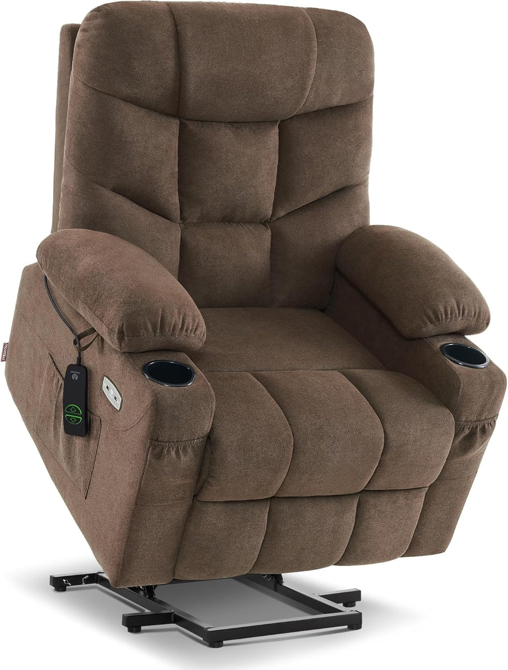 MCombo Power Lift Recliner Chair for Elderly with Extended Footrest Fabric