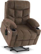 MCombo Power Lift Recliner Chair for Elderly with Extended Footrest Fabric