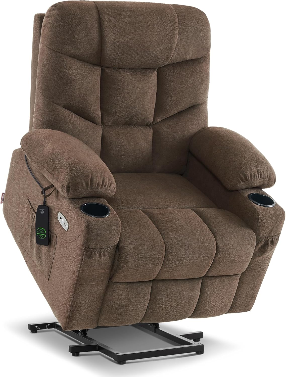 MCombo Power Lift Recliner Chair for Elderly with Extended Footrest Fabric