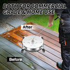 LidoDola 14 Inch Pressure Washer Surface Cleaner with Wheels for Concrete Patio Deck