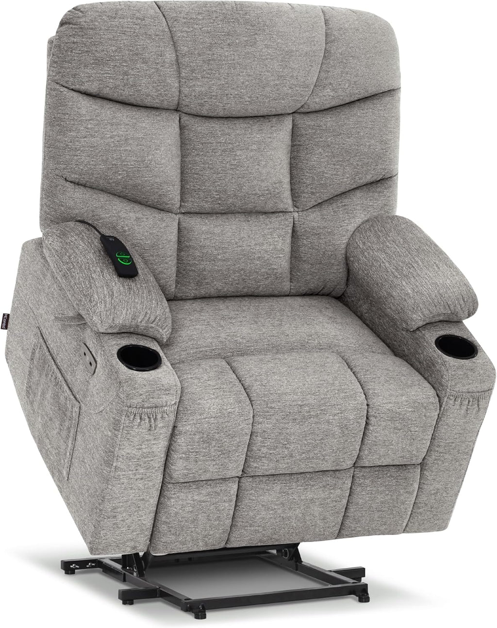 MCombo Power Lift Recliner Chair for Elderly with Extended Footrest Fabric