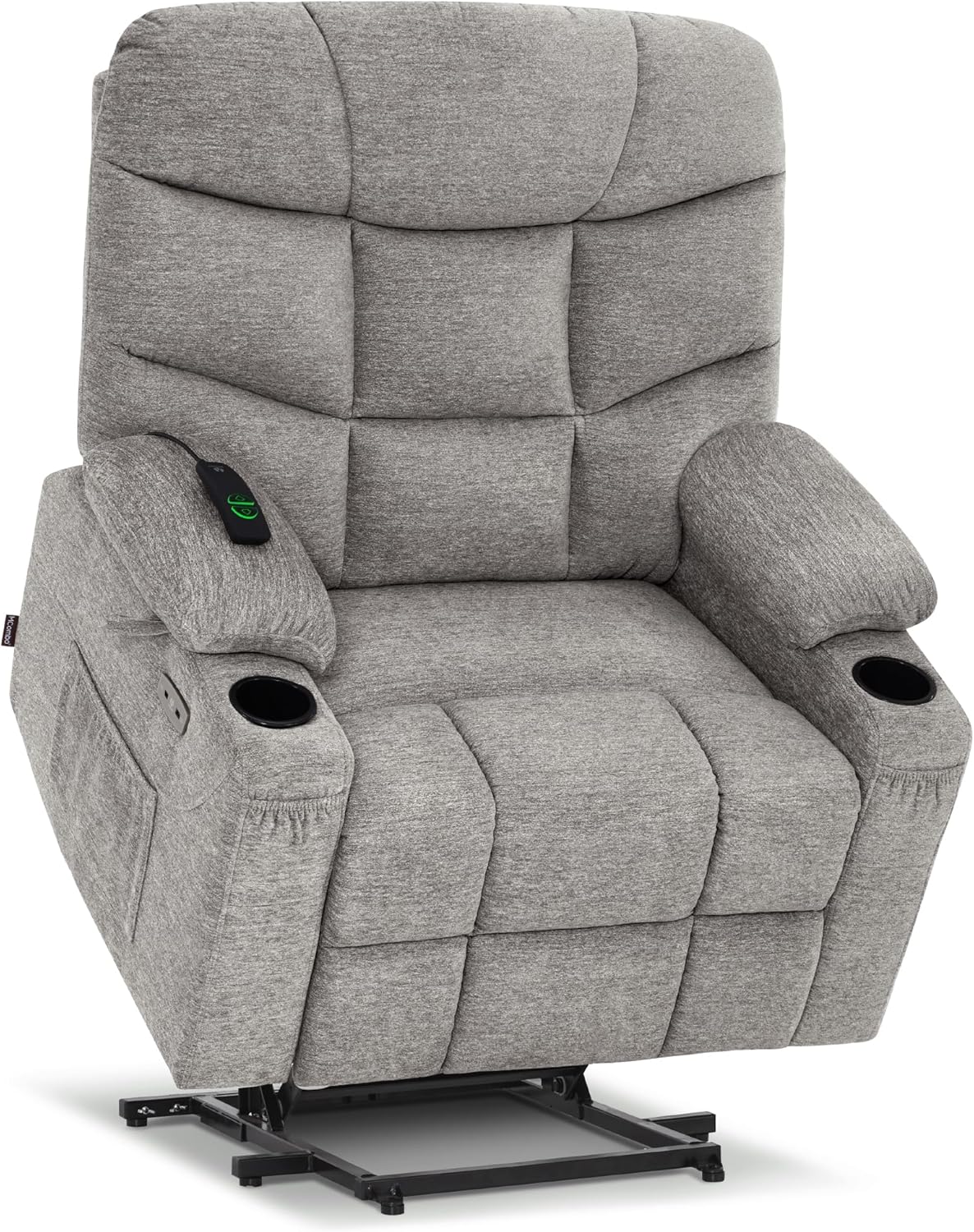 MCombo Power Lift Recliner Chair for Elderly with Extended Footrest Fabric
