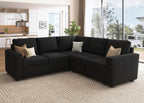 HONBAY Modular Sectional Sleeper Sofa L Shaped Couch with Pull Out Bed