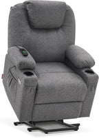 MCombo Power Lift Recliner Chair for Elderly with Heat Massage USB Cup Holders