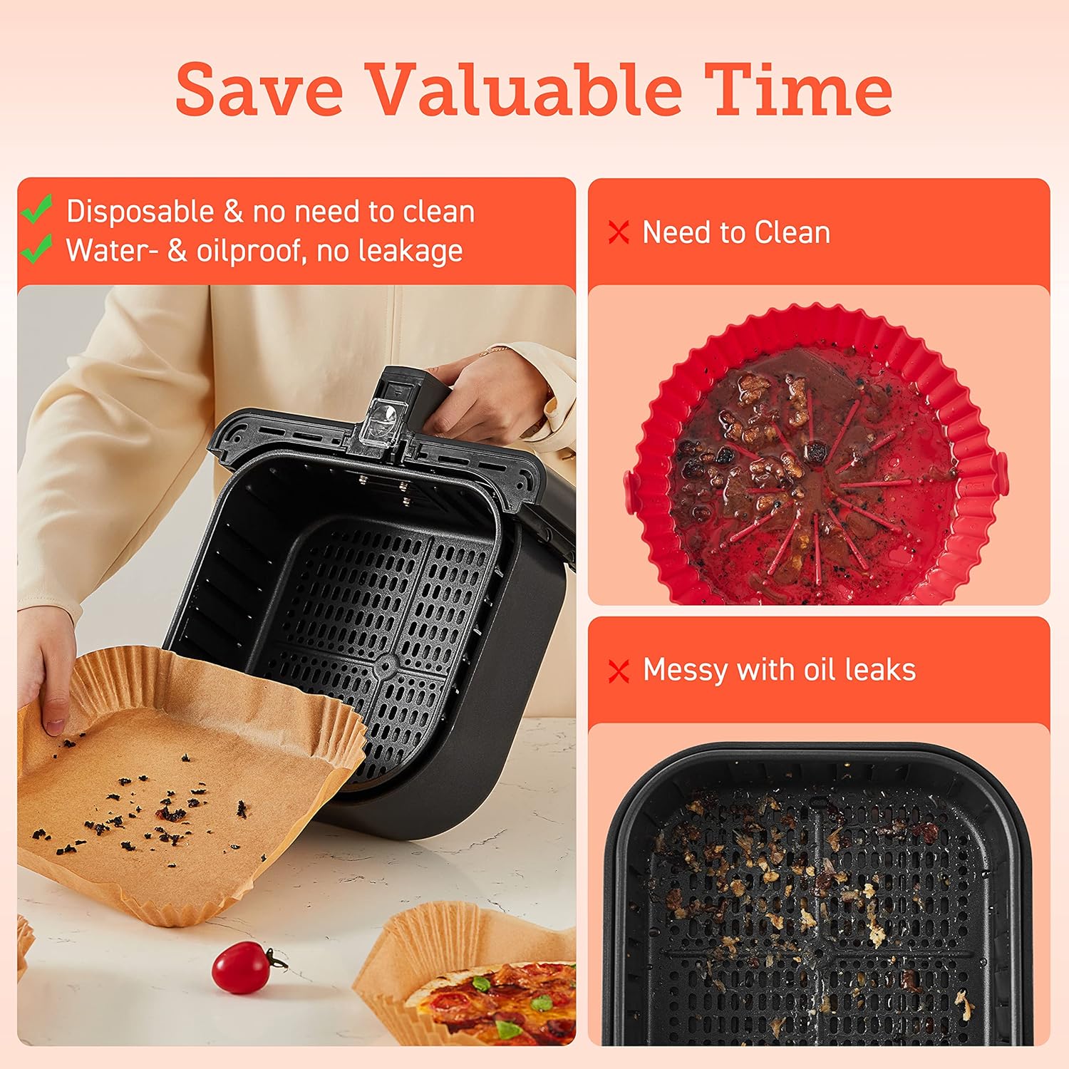 COSORI 6 Quart Air Fryer 9 in 1 Compact Ceramic Coating Oil Less Cooker