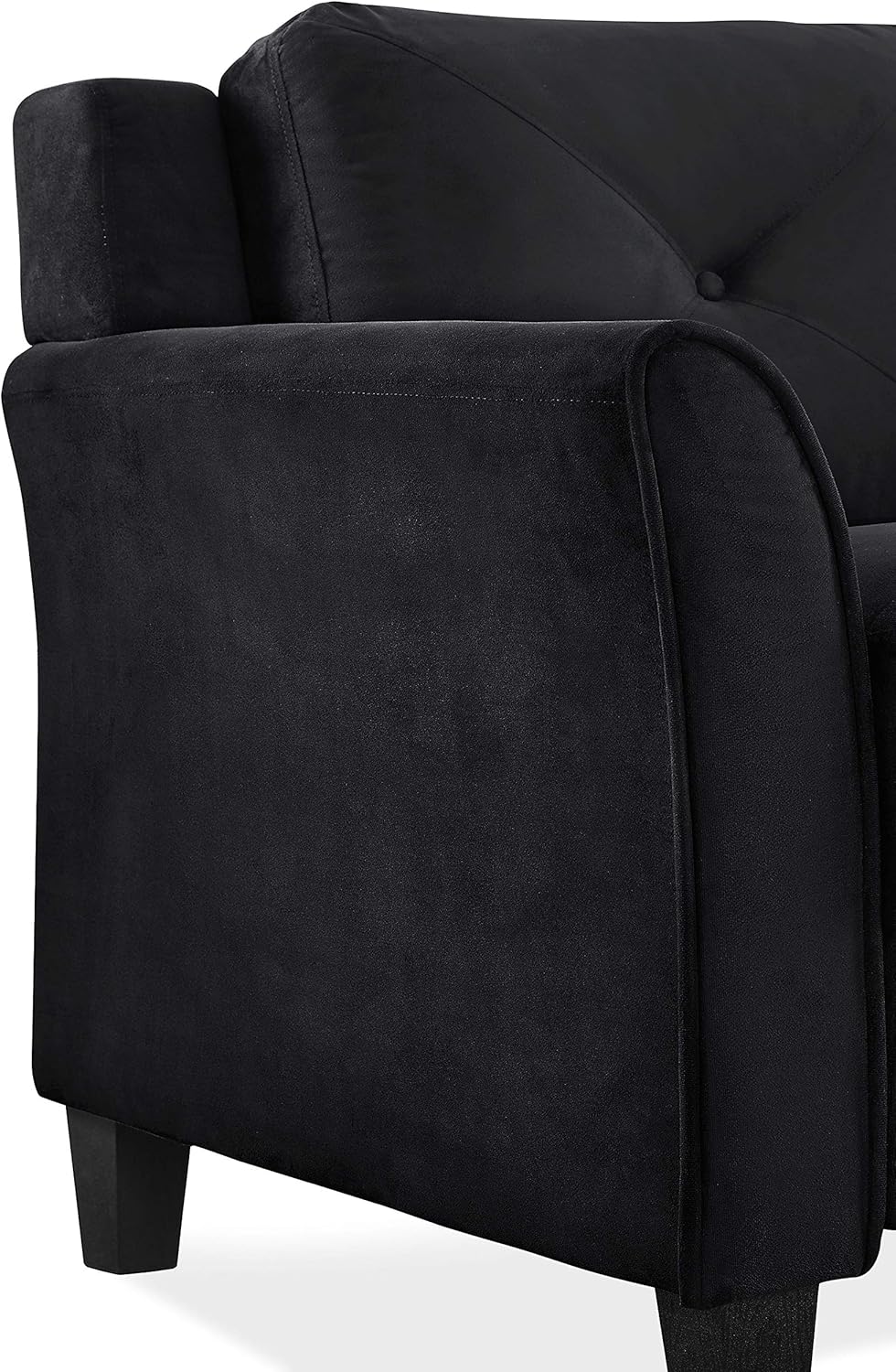 Lifestyle Harrington Sofa Upholstered Microfiber Fabric Curved Arm Couch